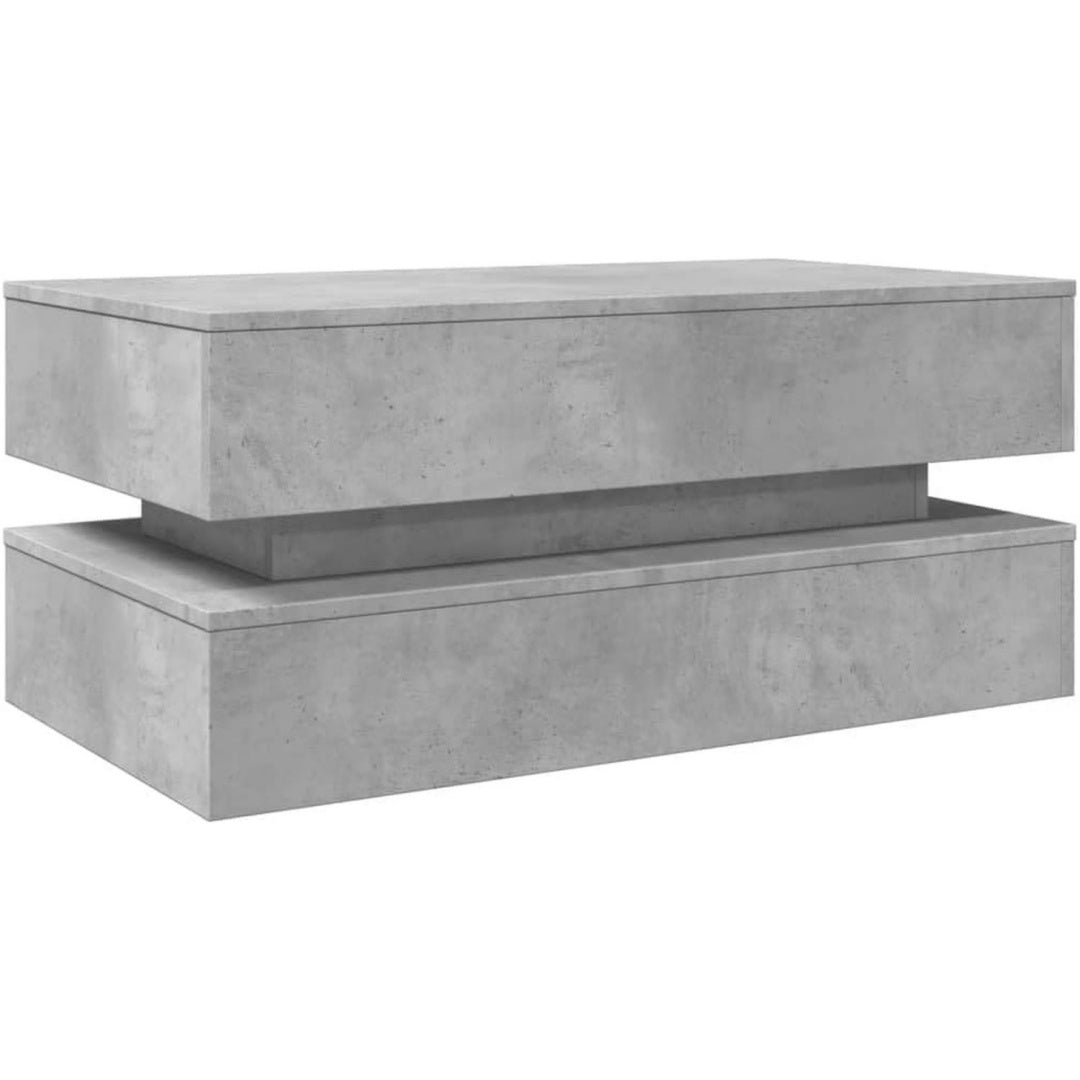 Tavolino grigio effetto cemento