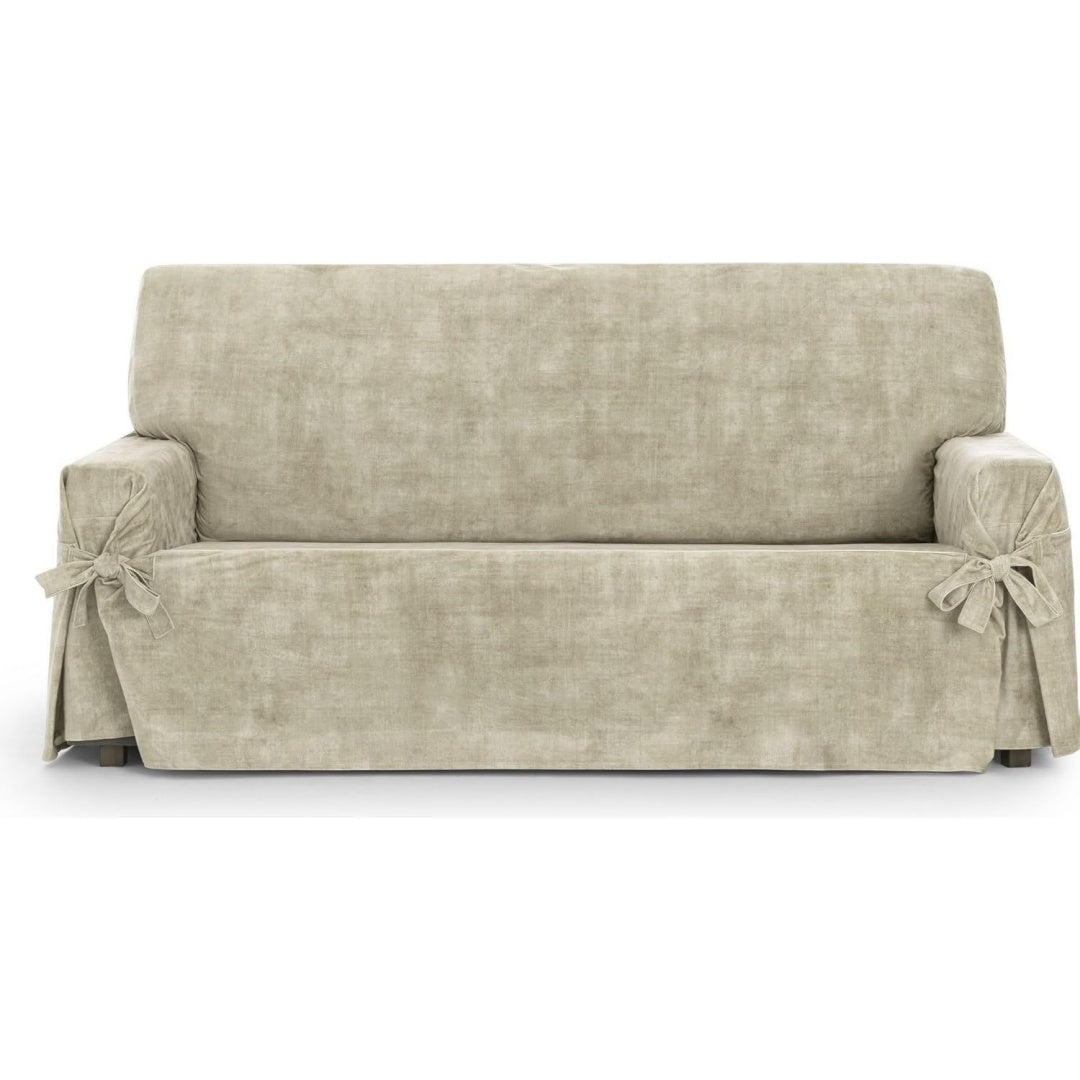 Copridivano beige con motivo floreale