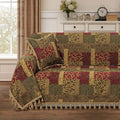 Copridivano multicolore con motivo patchwork
