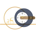 Orologio da parete geometrico oro e grigio