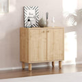 Credenza in legno naturale con ante
