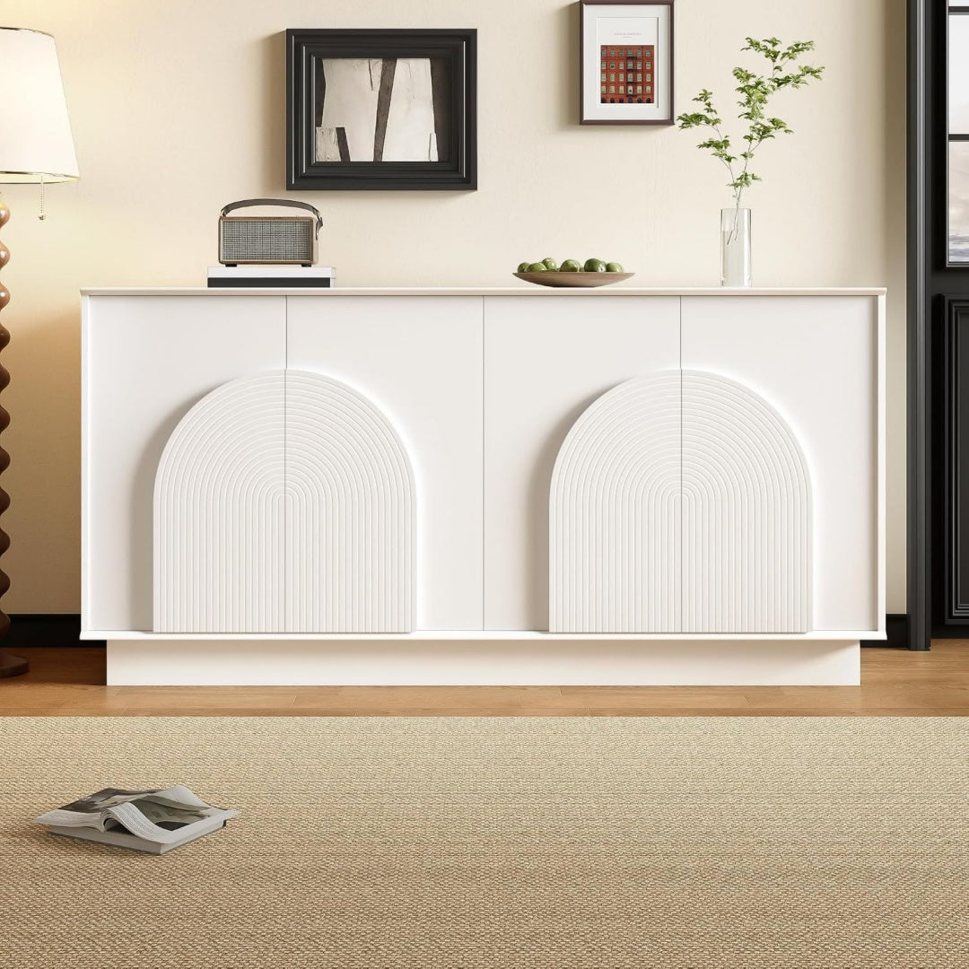 Credenza bianca con ante
