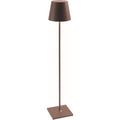 Lampada da terra marrone