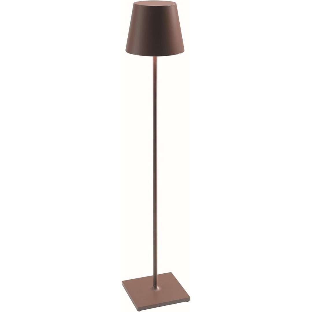 Lampada da terra marrone