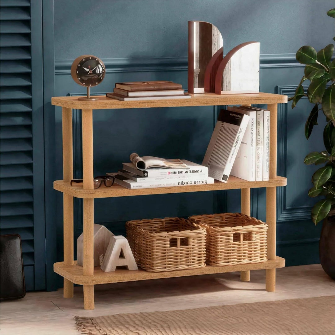 Mobile libreria rovere con ripiani