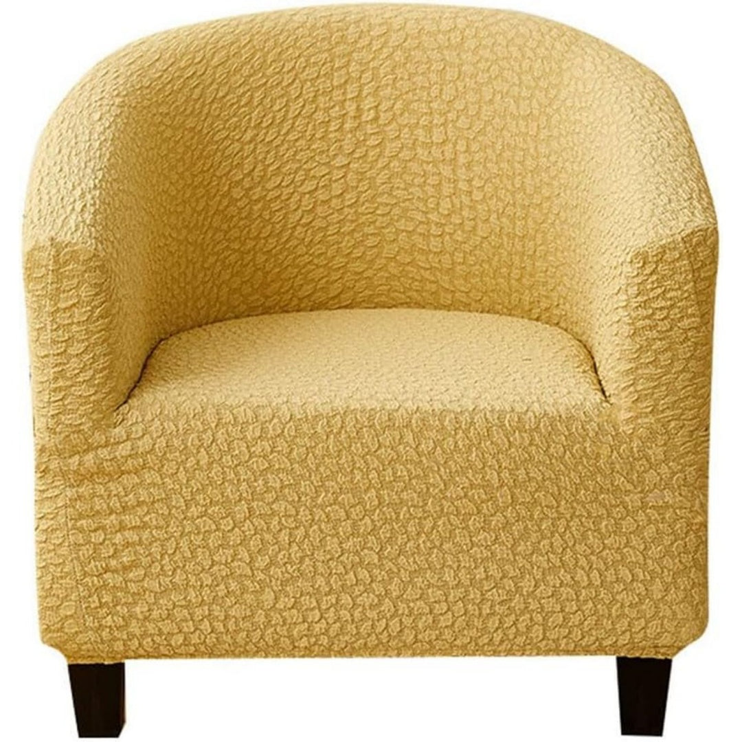 Copripoltrona giallo senape