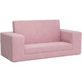 Divano da soggiorno con braccioli rosa